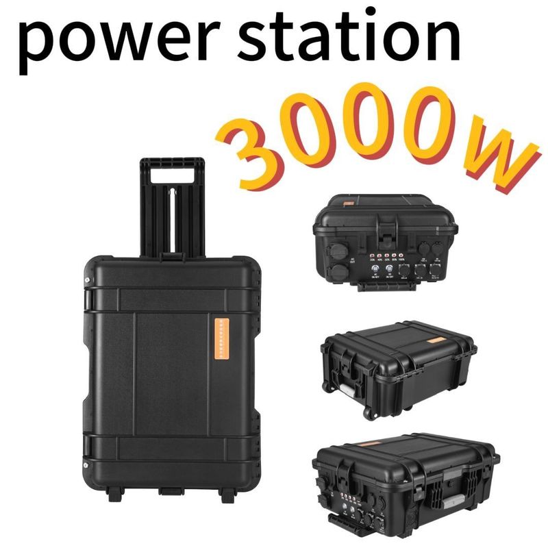 Fahrt 3000W/220V/110V/UPS Rein Sine LiFePO4 Backup Batterie Camping Portable Power Station