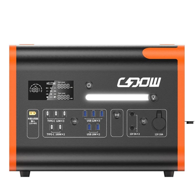 LiFePO4 Energie 2200W/2400W Solargenerator Portable Power Station Lebensdauer 2000 Mal