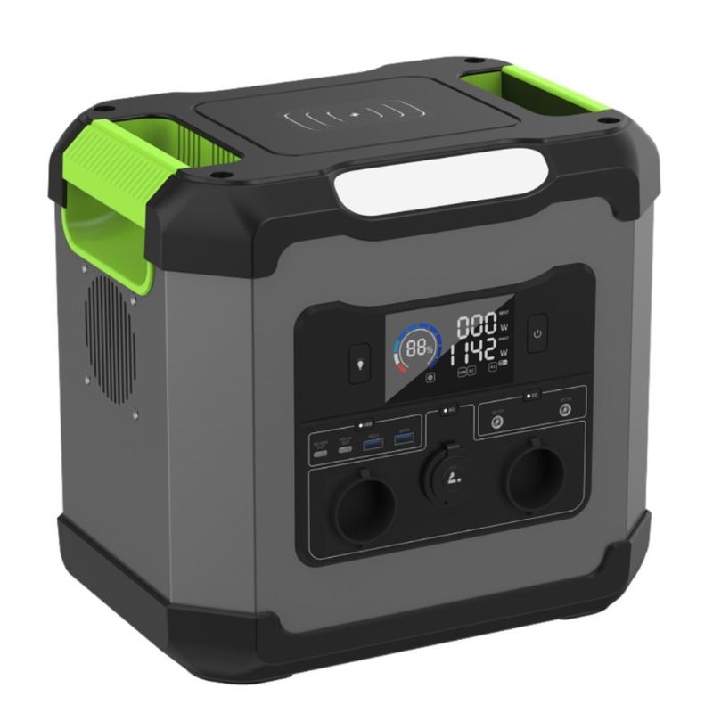 Heizenergie 1500W/2000W/1200W tragbares Solarkraftwerk mit Typ C1 Ausgang 12V/3A