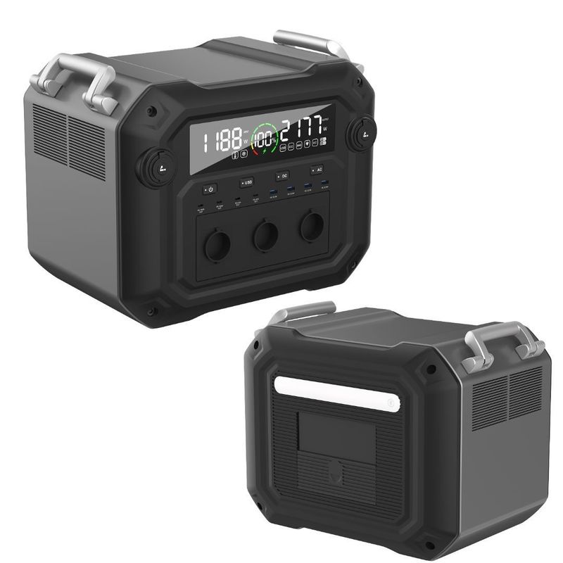 2500W/600W Solaranlage Eingang LiFePO4 Energiespeicher Batterie Portable Kraftwerk