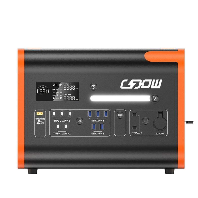 2200W/2048wh Portable Power Station Solarmodule Auflademodus 2000 Mal Lebensdauer