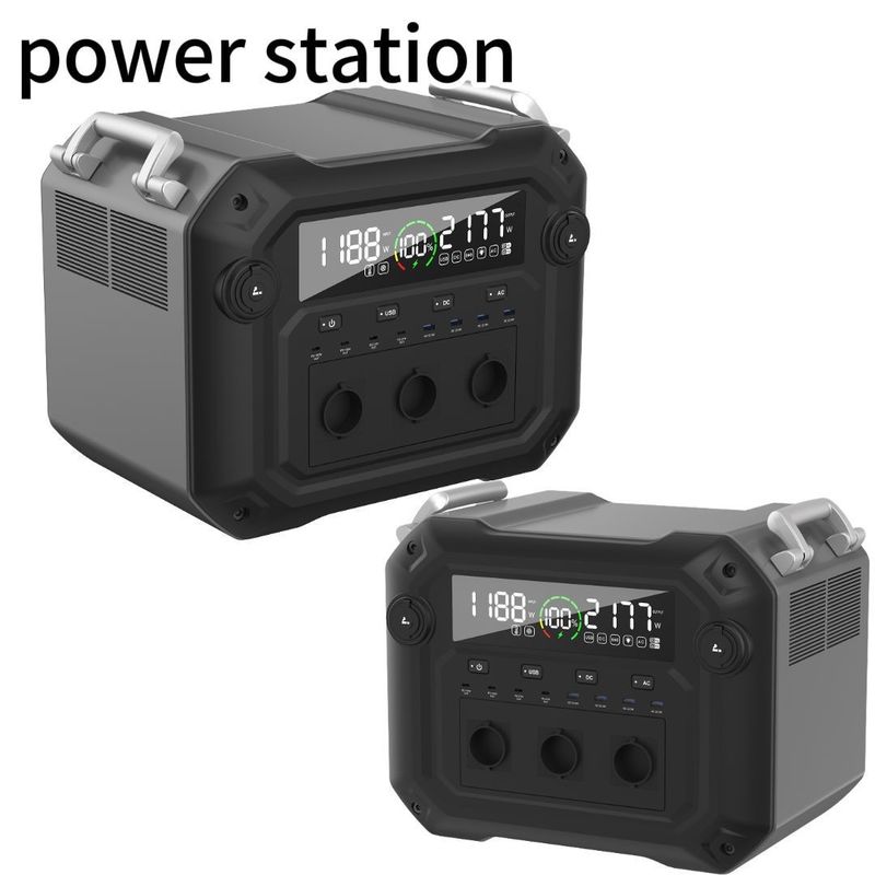 Energiespeicher Portable Power Station mit 1200W Wechselstrom-Eingang und 3600W/3430.4wh Kapazität