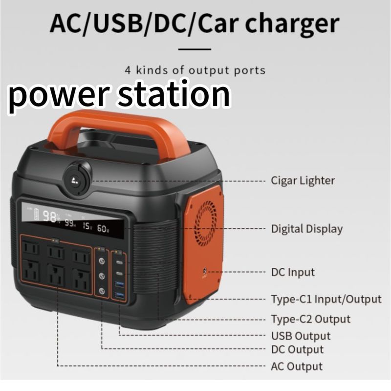 S6 600W Bequeme Fahrt Lithiumbatterien Energiespeicher Stromtragbarer Kraftwerk