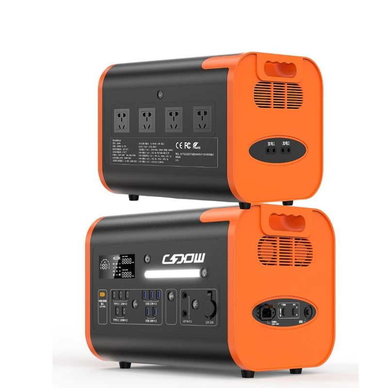 Reiner Sinuswellenumrichter 2200W Portable Power UPS für die Energiespeicherung in schwarz-orange