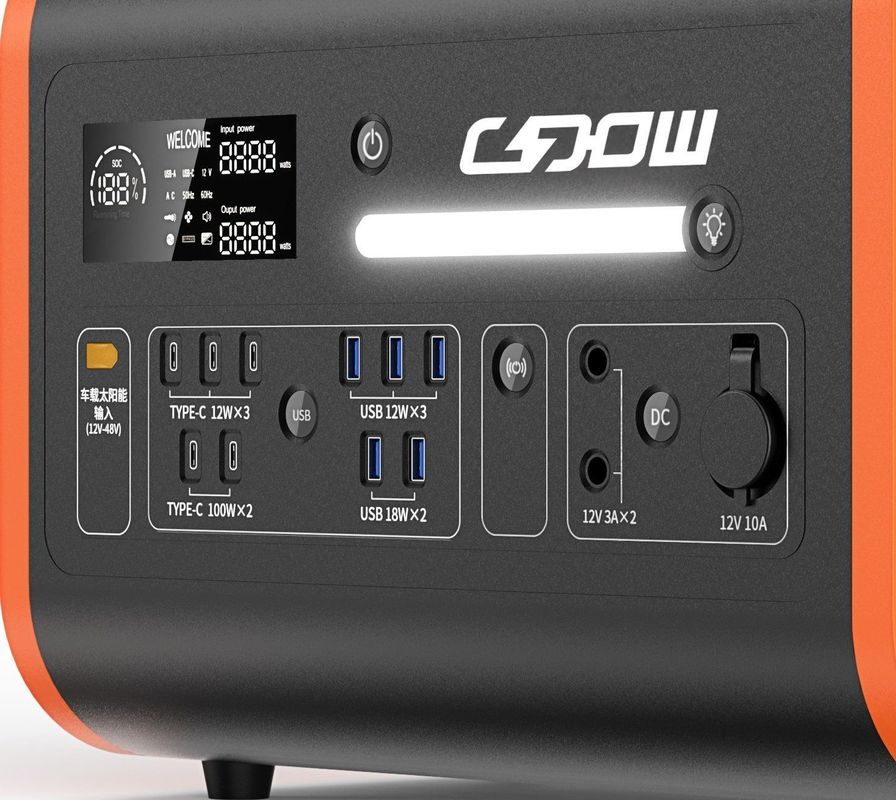 2200W 2048wh Solarkraftwerk/LiFePO4 Portable Mobile Power/Inverter reine Sinuswelle