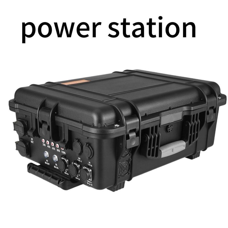 4000W 3840Wh tragbare mobile Kraftstation mit Batterieanzeiger und explosionssicheren LED-Leuchten