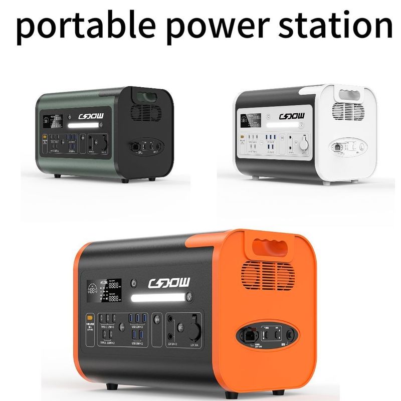 40ah/110V/220V Mobile Wiederaufladbar 2200W Outdoor Camp Lithium Batterie Strom portable Kraftwerk