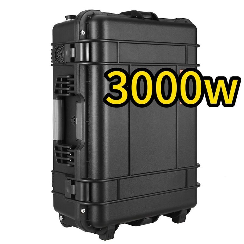 3000W/3000wh tragbare Energiespeicherkraftanlage ABS-Legierungsschalenmaterial für Reisen