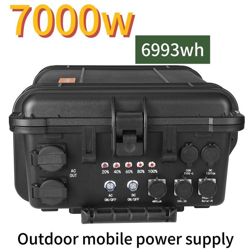 7000W/6993whlifepo4 Outdoor-Portable Wiederaufladbare Solar-Windkraftanlage für den Freien