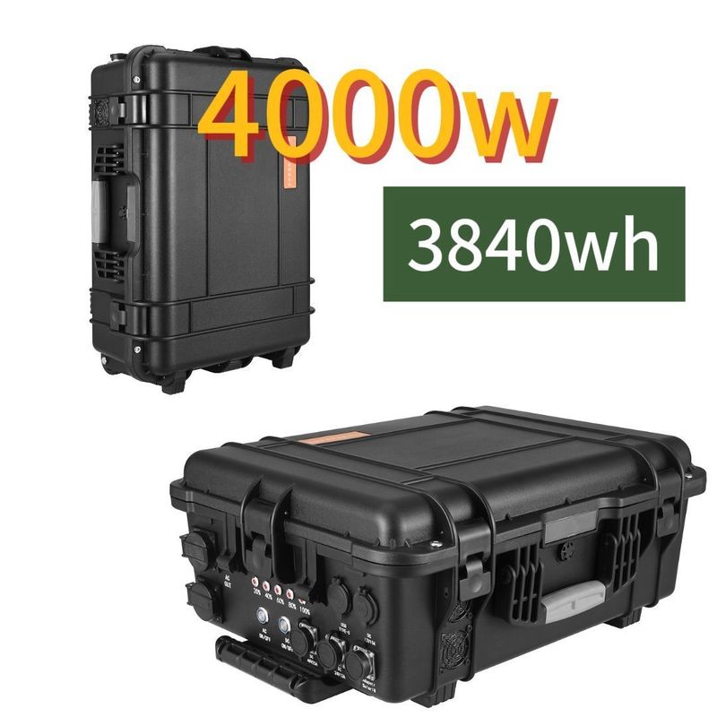 4000W Ausgangsleistung Portable Solarkraftwerk perfekt für Camping und Standby-Strom