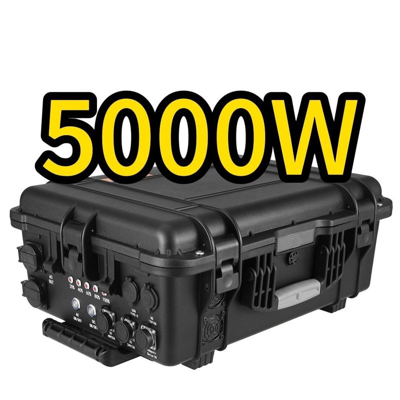 CE.Un38.3 Zertifizierter Solargenerator mit Lithiumbatterien von 5000 Watt für tragbare Kraftwerke