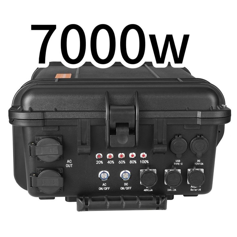 Tragbare 7000W Solargenerator Batterie Energiespeichersystem mit 50.000kg Bruttogewicht