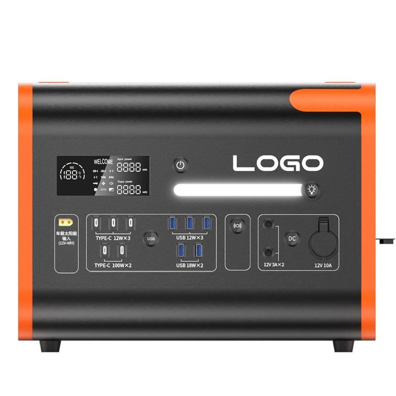 40ah Orange OEM ODM 2200W Solargenerator für Zuhause