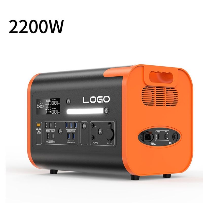 40ah/2048wh/2200W/2400W tragbare Energiegenerator Notfall Außenstrom 3 Kraftwerk