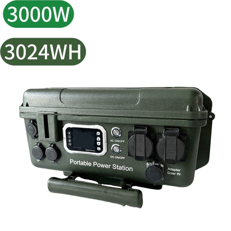 Outdoor Camping Großkapazität Portable Power Station mit USB-C 45W und 3000W/3024wh