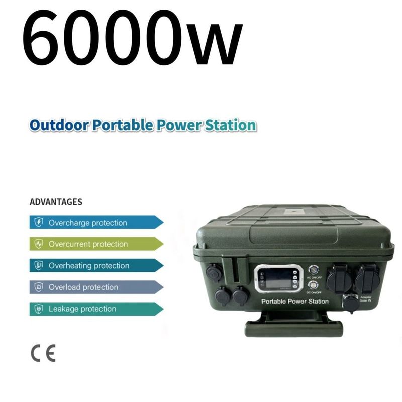 6000W/110V/230V Generator mit Solarkollektor, der Ihre Notstromquelle auflädt