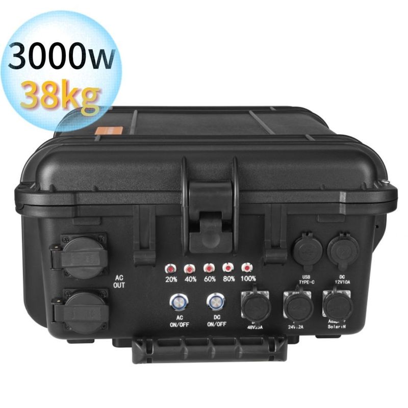 Schwarzes Supergroßes tragbares Kraftwerk 3kw/4kw/5kw/6kw/7kw Notstromspeicher