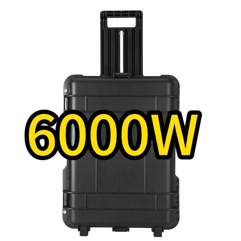 6000W tragbare 6216wh Camping 230V Lithium-Eisen-Phosphat-Batterie Kraftwerk für die Energie