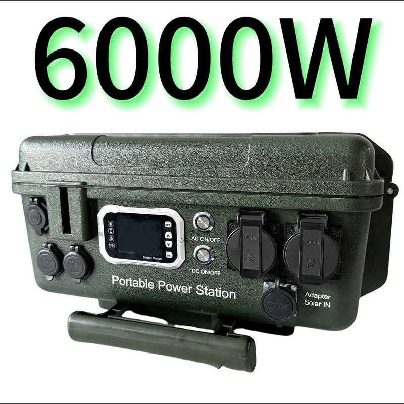 MPPT-Steuerung 6000W/6048wh Portable AC/DC Outdoor Mobile Power Station für Produkte