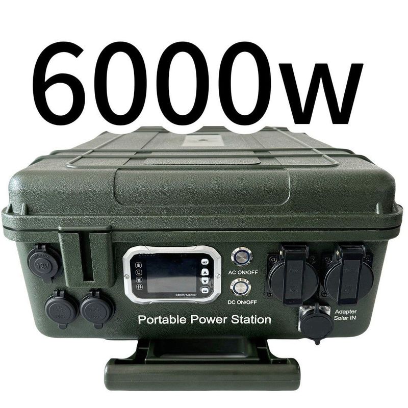 6048wh Großkapazität mobiler Solarstromgenerator 6000W Kraftwerk für hohe Nachfrage